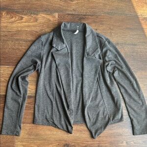 Olivia Moon Gray Open Front Cardigan | Olivia Moon Gray Cardigan | Olivia Moon